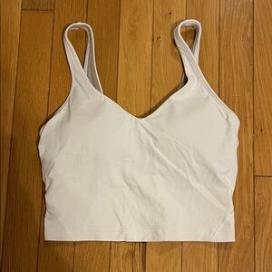 Lululemon white align tank top cropped length